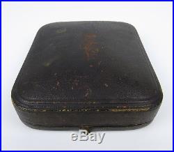Antique Victorian E. B. Meyrowitz Pocket Barometer Leather Case