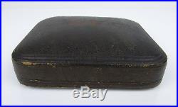 Antique Victorian E. B. Meyrowitz Pocket Barometer Leather Case