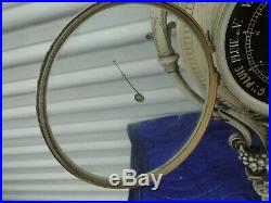 Antique Victorian French Barometer Holosterique Hanging Metal