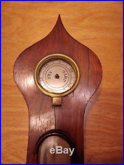 Antique Victorian Wheel Barometer, Camozzi & Son Bicester Oxfordshire England