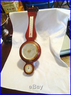 Antique / Vintage Barometer Airguide (Solid Mohogany) USA
