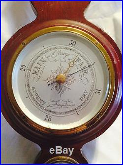 Antique / Vintage Barometer Airguide (Solid Mohogany) USA