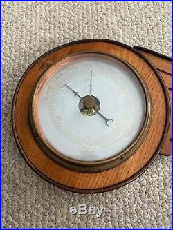 Antique Vintage Birmingham Precision Chasers England Art Deco Wall Barometer