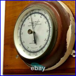 Antique Vintage Marine SUNDO Fabrikation Aneroid Weather Barometer West Germany