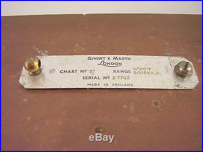 Antique Vintage Short & Mason Barometer Thermograph