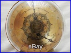 Antique/Vtg Wittnauer Longines Watch Co. Weather Key Instrument Barometer 2 Side