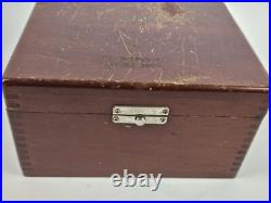 Antique WWII Pratt & Whitney Cased Nautical Aneroid Barometer Nihon Kisho JAPAN