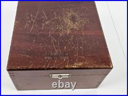 Antique WWII Pratt & Whitney Cased Nautical Aneroid Barometer Nihon Kisho JAPAN