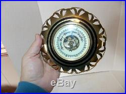 Antique W. German Brass Barometer. Very Nice