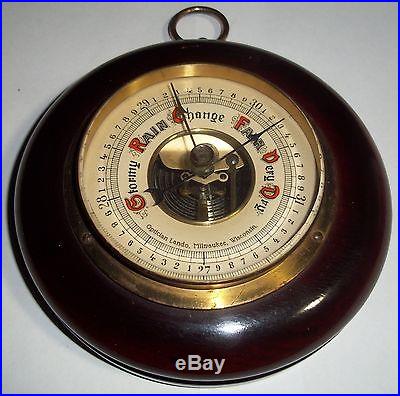 Antique Weather Gauge, Optician Lando Co, Milwaukee WIsc. Made in Germany