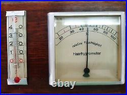 Antique Weather station barometer-hygrometer-thermometer Germany Fischer