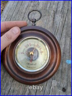 Antique Wood Barometer