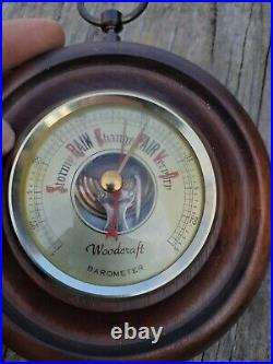 Antique Wood Barometer