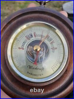 Antique Wood Barometer