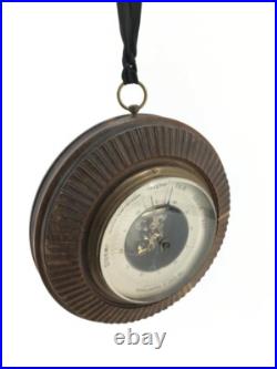 Antique Word & Works Barometer Weather Wood Framed Germany