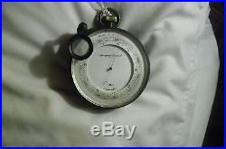 Antique aneroid surveying barometer compensated