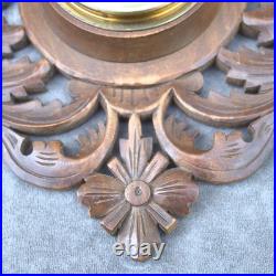 Antique barometer 1920s Germany black forest weather instrument hand-carved uniq