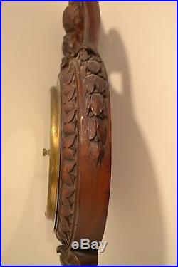 Antique barometer John Wamamakers of New York opticians c1900 Hand carved Eagle