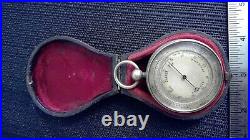 Antique barometer / altimeter in fitted leather case
