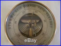 Antique barometer brass France John Bliss & Co. N. Y. PHBN