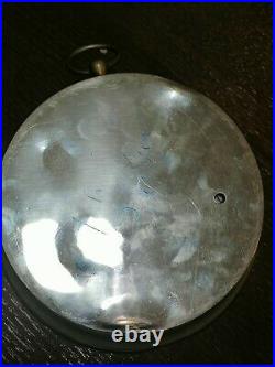 Antique brass barometer