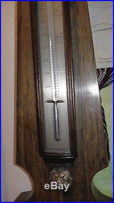 Antique c. 1848 19th Century Rimondi 38 Barometer Hygrometer Halifax England UK