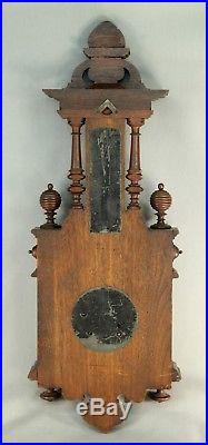Antique c. 1880 Aneroid Wall Barometer Weather Station Black Forest Victorian