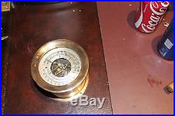 Antique chelsea brass barometer
