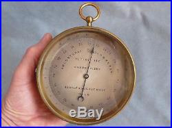 Antique french PHNB holosteric barometer surveying altimeter Rost Wien 1900 s