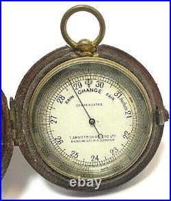 Antique pocket Barometer watch size T. Armstrong & Bro english Manchester London