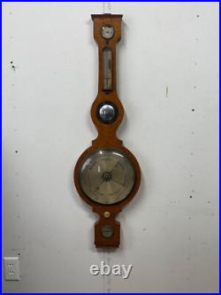 Antique rare tiger maple & Birdseye Barometer Court Exeter 42 1800s Antique rare tiger maple & Birdseye Barometer Court Exeter 42 1800s