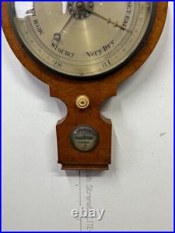 Antique rare tiger maple & Birdseye Barometer Court Exeter 42 1800s Antique rare tiger maple & Birdseye Barometer Court Exeter 42 1800s