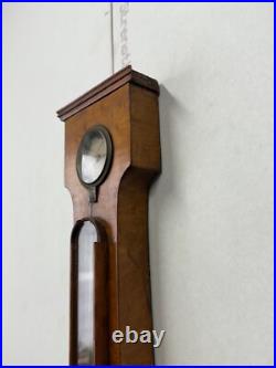Antique rare tiger maple & Birdseye Barometer Court Exeter 42 1800s Antique rare tiger maple & Birdseye Barometer Court Exeter 42 1800s