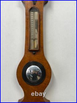 Antique rare tiger maple & Birdseye Barometer Court Exeter 42 1800s Antique rare tiger maple & Birdseye Barometer Court Exeter 42 1800s