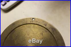 Antique vintage chelsea barometer old-heavy brass