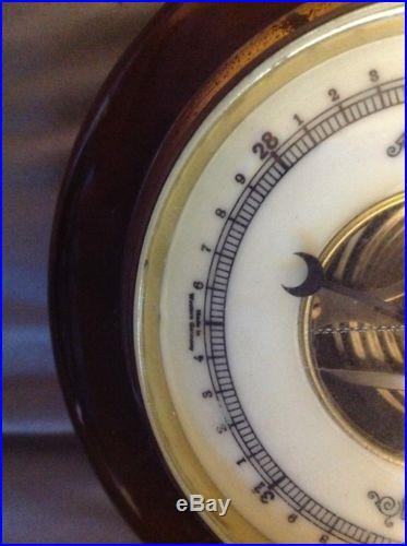 Antique wood german barometer Western Germany Beautiful Finish