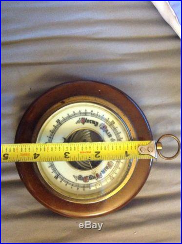 Antique wood german barometer Western Germany Beautiful Finish