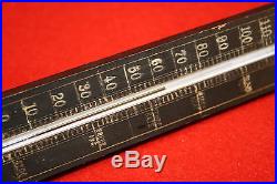 Antique wooden thermometer