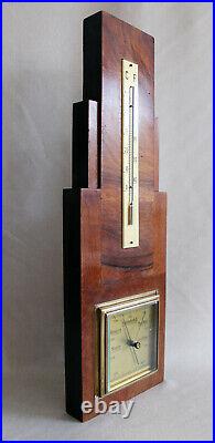 Art Deco Wall Barometer & Thermometer Amsterdamse School