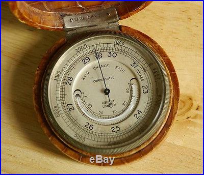 Asprey Compensated Pocket Barometer Steampunk