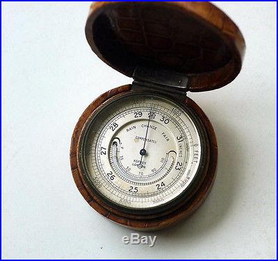 Asprey Compensated Pocket Barometer Steampunk