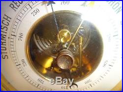 Austrian Jugendstil Art Nouveau Desk Barometer Thermometer Mantle Clock Cased