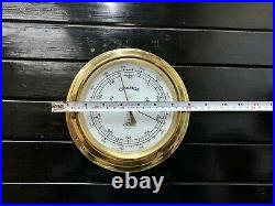 Authentic Reclaimed Ship Rain Change Fair Viking Compensated Vintage Barometer
