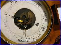 Awesome Medusa Head Hand Carved Wooden Barometer and Thermometer