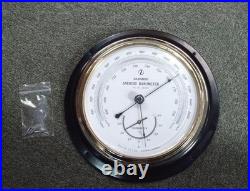 BAROMES Aneroid Barometer Thermometer Fujiya Osaka 24cm Near Mint Japan