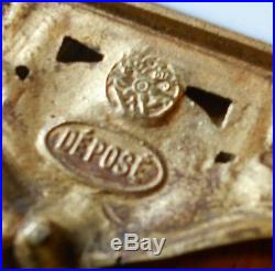 BEAUTIFUL 1800's VICTORIAN antique. Brass. DEPOSE 9938 EAGLE BAROMETER VERY NICE