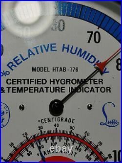 BEAUTIFUL Vintage Abbeon Cal Inc Hygrometer Model Htab-176, All Original
