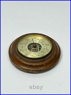 Barigo Original Metal Antique Wooden Compensated Ship Barometer -Made in Germany