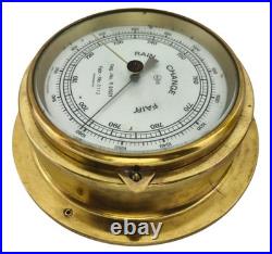 Barigo R81021 Rain Change Fair Barometer Brass Marine Nautical Ship Boats Yacht