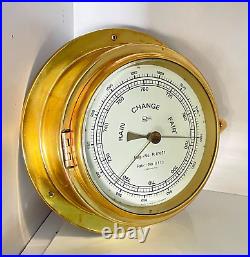 Barigo R81021 Rain Change Fair Barometer Brass Marine Nautical Ship Boats Yacht